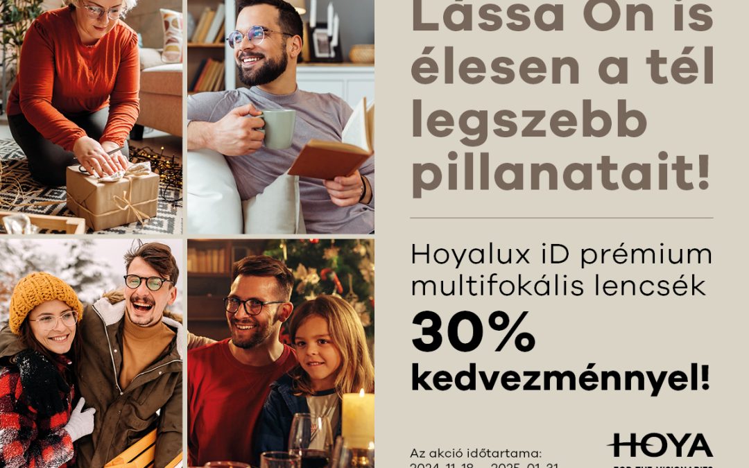 Hoya multifokális szemüveglencsék -30% !